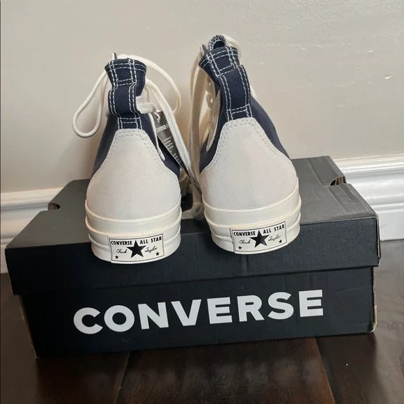 Converse Navy and White Chuck Taylor High Top Sneakers - Picture 2 of 12